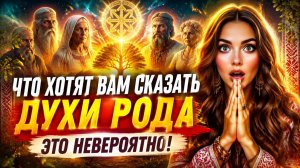 Что хотят вам сказать Духи Рода. Это невероятно.