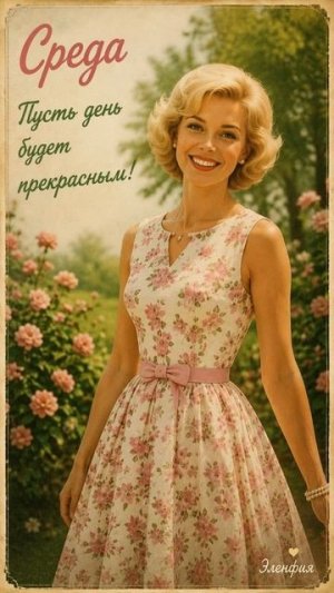 Среда в ретро стиле