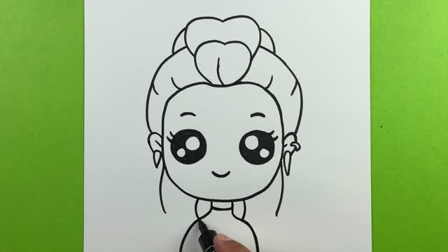Простой урок рисования Руми, охотники на демонов в стиле K-pop, простой урок рисования