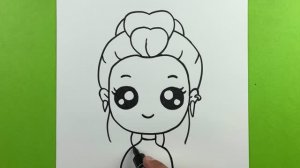 Простой урок рисования Руми, охотники на демонов в стиле K-pop, простой урок рисования