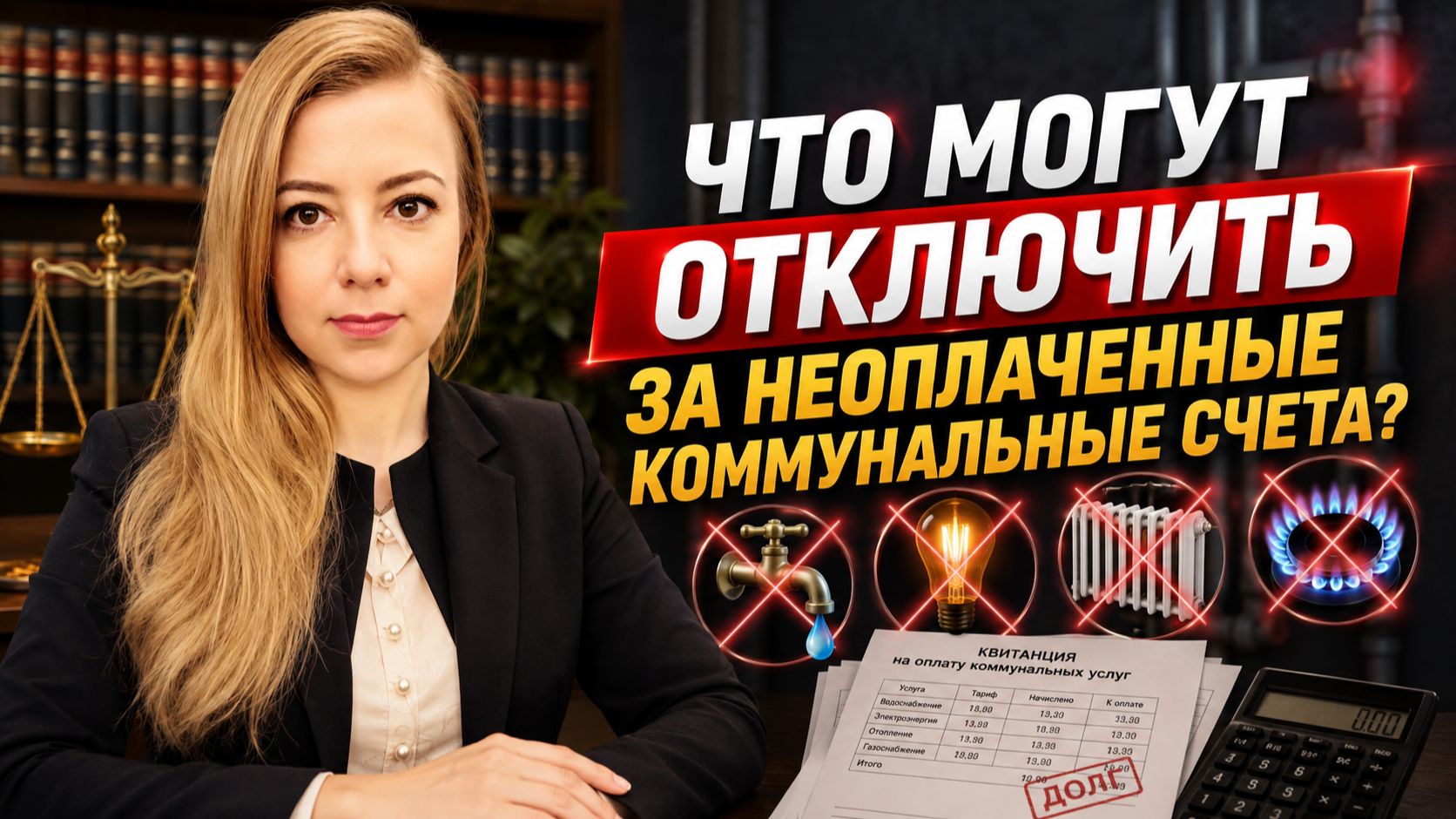 Что могут отключить за неоплаченные коммунальные счета?