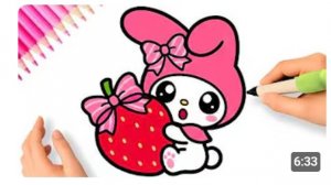 КАК НАРИСОВАТЬ My Melody - МАЙ МЕЛОДИ С КЛУБНИКОЙ 💗🍓