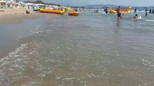 Море чистое и теплое пляж Славянка  Анапа. 5 августа 2026 г.