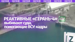 Реактивные «Герани» вышли в море: удары по сухогрузам в порту Николаева попали на видео