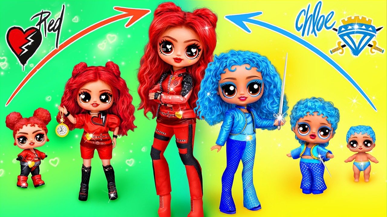 Рэд и Хлоя растут вместе! Наследники Возвышение Ред! 32 лайфхака для поделок