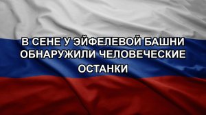 В Сене у Эйфелевой башни обнаружили человеческие останки