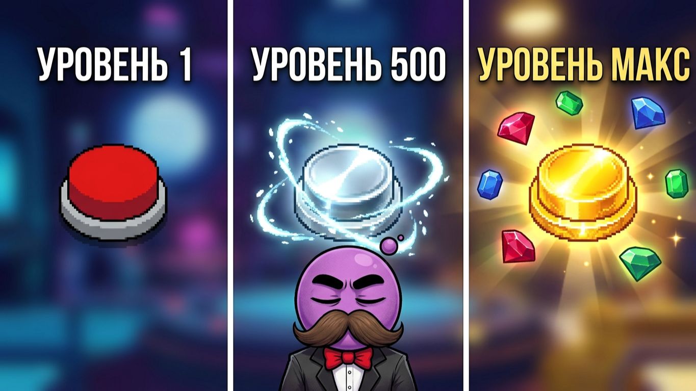 Click The Button: кликаю, собираю награды и пытаюсь не сойти с ума от прогресса