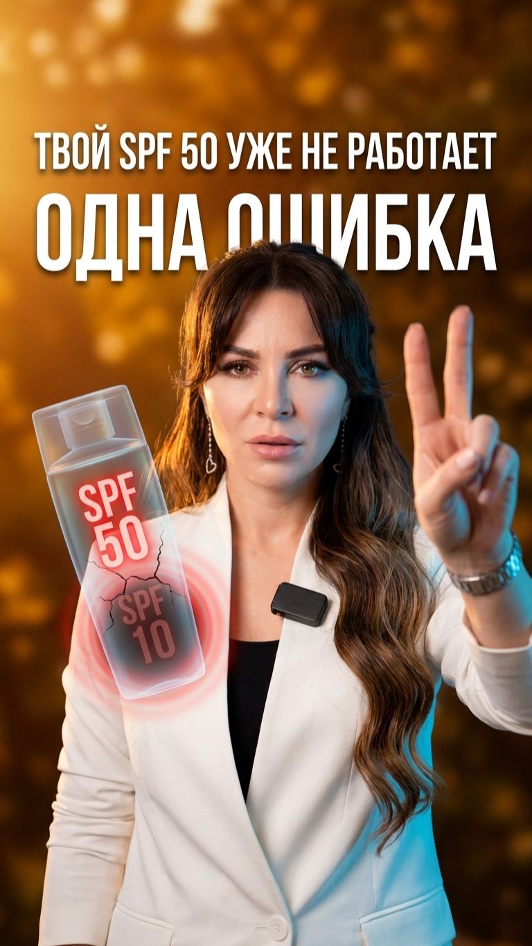 🧴 Ваш SPF 50 работает как SPF 10