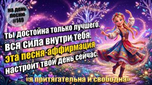 На день песню #149 | женственная песня-аффирмация для уверенности | «я притягательна и свободна»