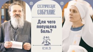 Бог даёт новое задание твоей душе. Сестрическое собрание с о. Андреем Лемешонком 02.08.2026