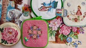 #82 Вышивальный июль: страты, финиши, продвижения и отпуск