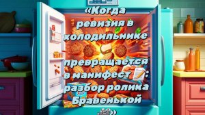 05-08-2026«Когда ревизия в холодильнике 🥪 превращается в манифест 📝: разбор ролика Бравенькой 🎥»