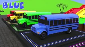 Игрушки для детей. Учим цвета с помощью игрушек. Автобусы-сюрпризы. Футбольные мячи. Цветной бассейн