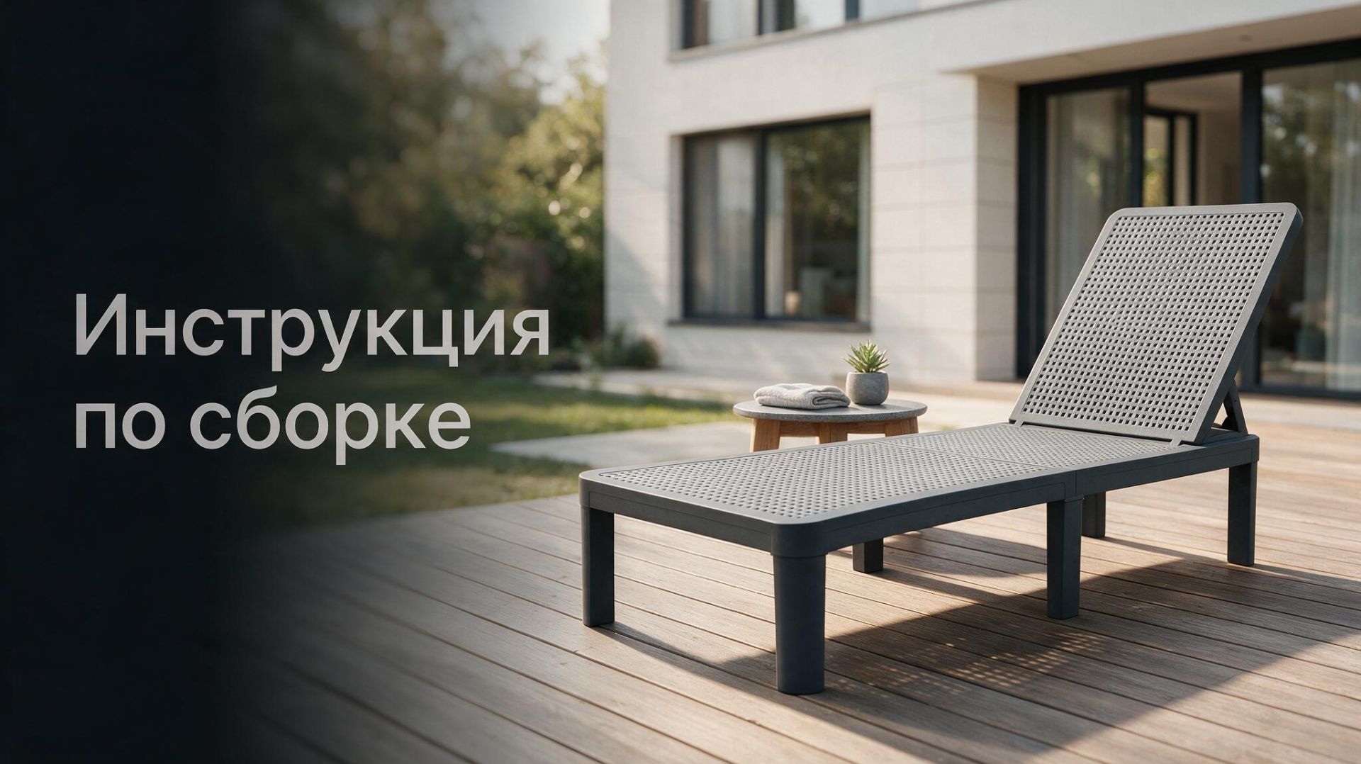 Инструкция по сборке Шезлонг Tweet Compact, серый