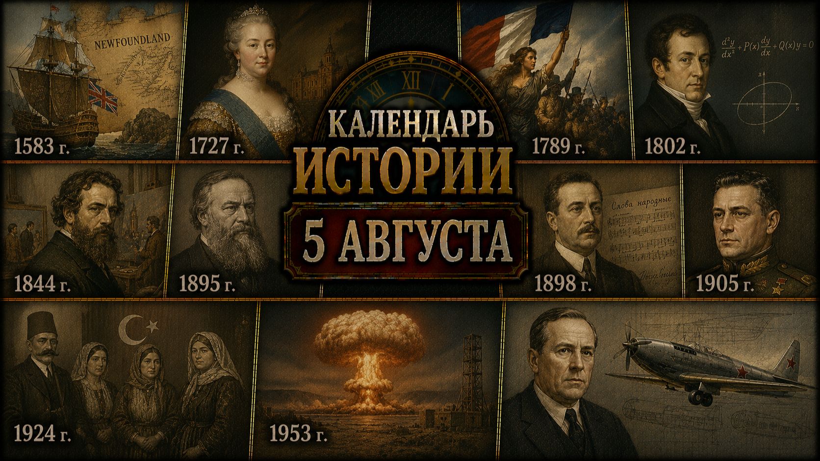 КАЛЕНДАРЬ ИСТОРИИ 5 АВГУСТА