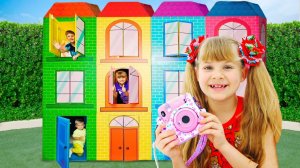 Диана Рома и Оливер исследуют разные Профессии _ Professions for kids