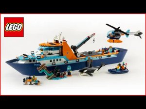 LEGO City 60368 Арктическое исследовательское судно — скоростная сборка