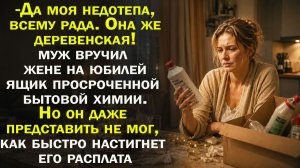 Муж вручил жене вместо подарка просроченную бытовую химию. Но как же лихо она ему отплатила