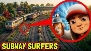 Он оказался на путях! Subway Surfers в реальной жизни!