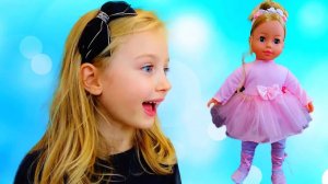Говорящая Кукла BAMBOLINA MOLLY БАЛЕРИНА Полина КАК МАМА Видео для девочек