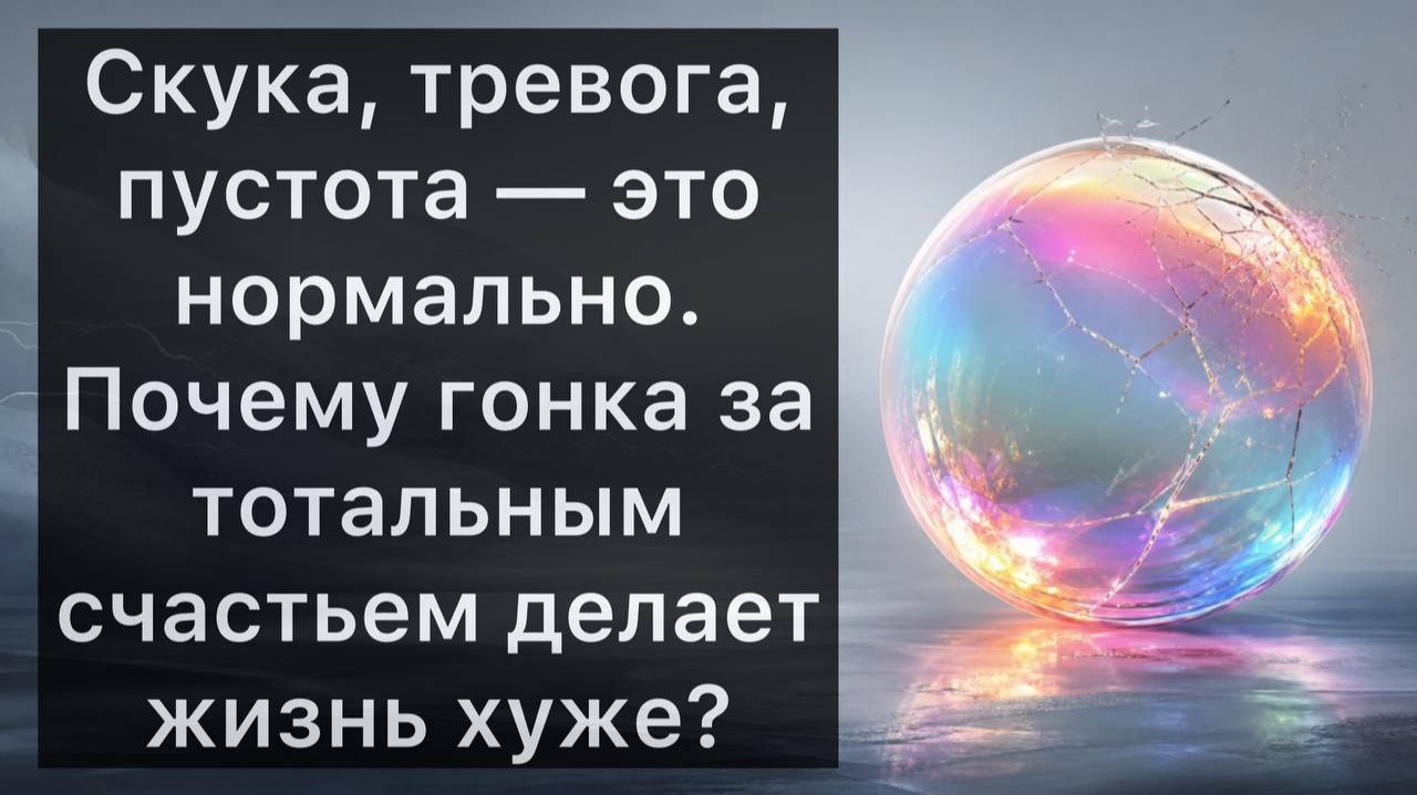 Скука, тревога, пустота — это нормально. Почему гонка за тотальным счастьем делает жизнь хуже?
