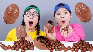 Шоколадное яйцо Maltesers Десерт Мукбанг ДОНА DONA