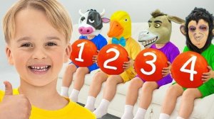 Прятки с масками животных - Весёлые истории для детей