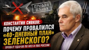 Сивков; почему провалился «40-дневный план» Зеленского?