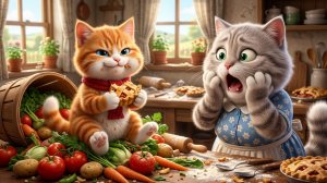 Бабушка кошка встречает внука😹