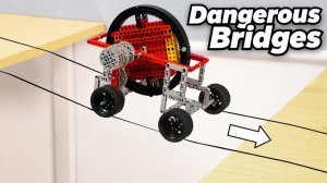 Создание автомобиля LEGO для пересечения опасного веревочного моста