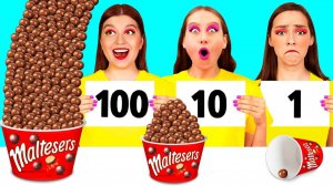 100 Слоев Еды Челлендж # Смешные Рецепты с Едой от KiKi Challenge