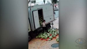 Моменты попавшие на камеру за секунду до катастрофы.