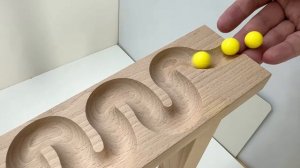 Мраморный лабиринт ASMR ☆ Различные деревянные трассы HABA: волновой склон, радужные ступеньки, шари