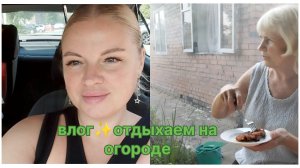 ВЛОГ✨отдыхаем на огороде