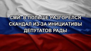 СМИ: в Польше разгорелся скандал из-за инициативы депутатов Рады