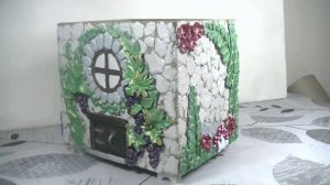 Декор коробки виноградной лозой и не только .