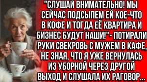 «Мы подсыпем ей кое-что, и тогда её квартира и бизнес будут наши!«Потирали руки свекровь с мужем