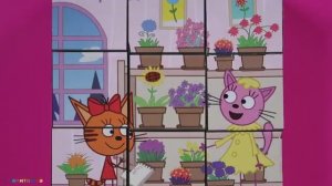 ТРИ КОТА - КАРАМЕЛЬКА И ЛАПОЧКА СОБИРАЕМ ПАЗЛЫ КУБИКИ THREE CATS