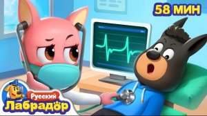 🦷Все на медосмотр! | 👀Правила безопасности в жизни |Сборник мультиков для детей | Шериф Лабрадор