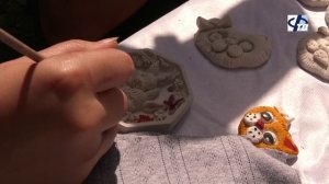 Педагоги детской художественной школы проводят творческие мастер-классы во дворах.
