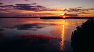 Закат над Учинским водохранилищем