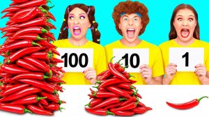 100 Слоев Еды Челлендж # Удивительные Лайфхаки и Хитрости от BaRaDa Challenge