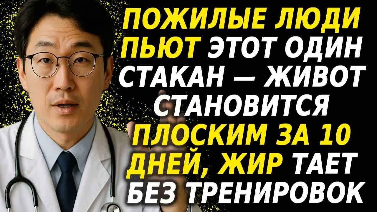 Утренний напиток для плоского живота простой рецепт для похудения и здоровья 😱🔥