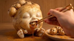 Милые AI-овощные малыши едят крошечные овощи 👶🍅🥦 | Странно приятный AI ASMR мукбанг