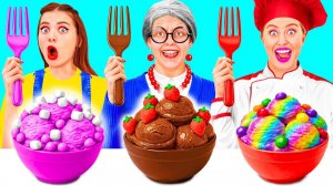 Кулинарный Челлендж# Я против Бабушки # Потрясающие Рецепты с Едой
