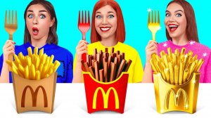 Бедная vs Богатая vs Ультра Богатая еда Челлендж _ Смешные Кухонные Войны