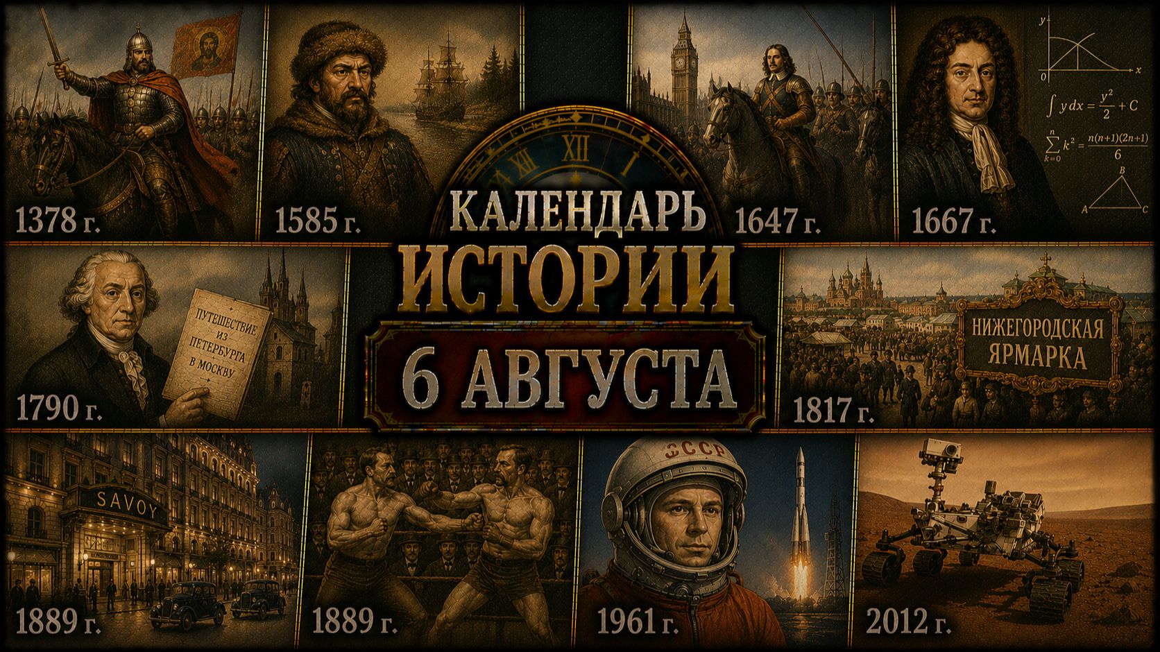 КАЛЕНДАРЬ ИСТОРИИ 6 АВГУСТА
