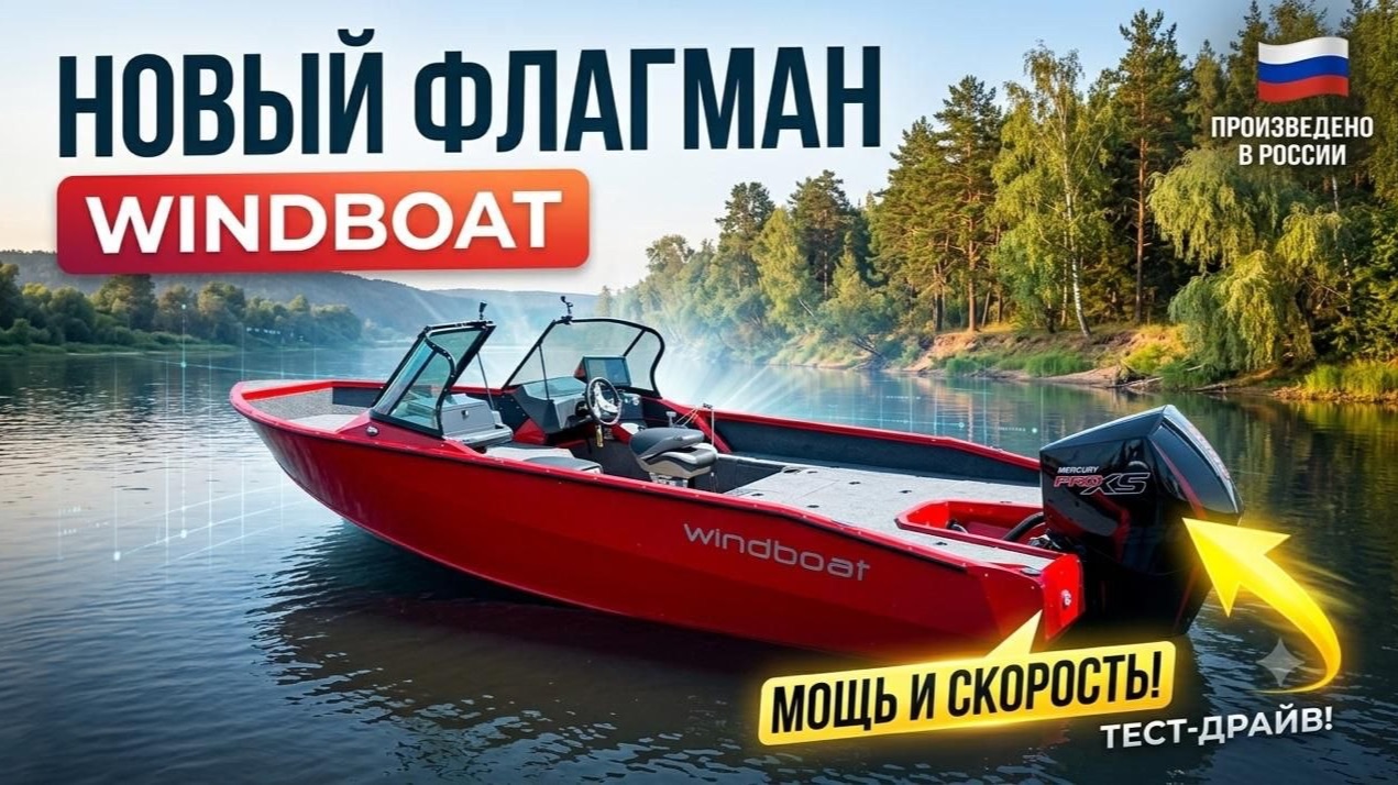 ИСПЫТАЛИ НОВИНКУ. WINDBOAT 6.5 EVOFISH. Новый КАТЕР флагман для РЫБАЛКИ.