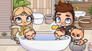 ДВОЙНЯШКИ ПОТЕРЯЛИСЬ В АКВАПАРКЕ 🌊👶 AVATAR WORLD ИСТОРИЯ 💕 РУТИНА СЕМЬИ 👨_👩_👧_👦 ОБНОВЛЕНИЕ С
