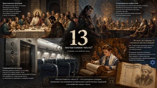 Почему число 13 считается несчастным?